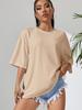 Love Yourself Grow Wantonly Cotton Prints Woman T-Shirt Essential Daily T-Shirt Personality Funny Short Sleeve Oversized Tshirts