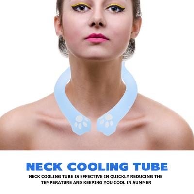 Cooling Neck Wrap Reusable Neck Cooler Tube Soft Comfortable Material Smooth Burr Free Design Lightweight Portable for Summer