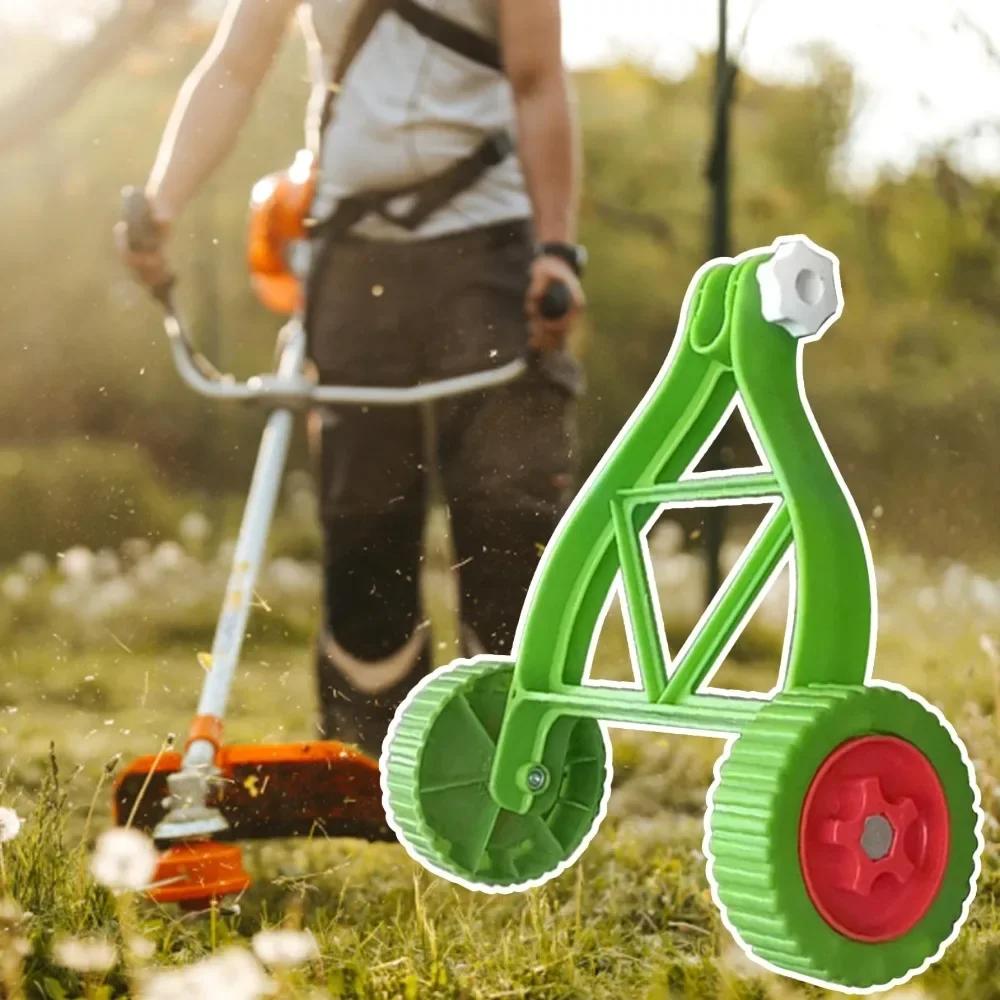 Universal Lawn Mower Wheel Set Adjustable Durable Mower Auxiliary Wheels Easy To Install Stablize Mower Wheel Attachment