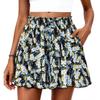 2026 Spring/Summer Women's High-Waisted Floral A-Line Casual Shorts - European Style, Versatile Vacation Wear