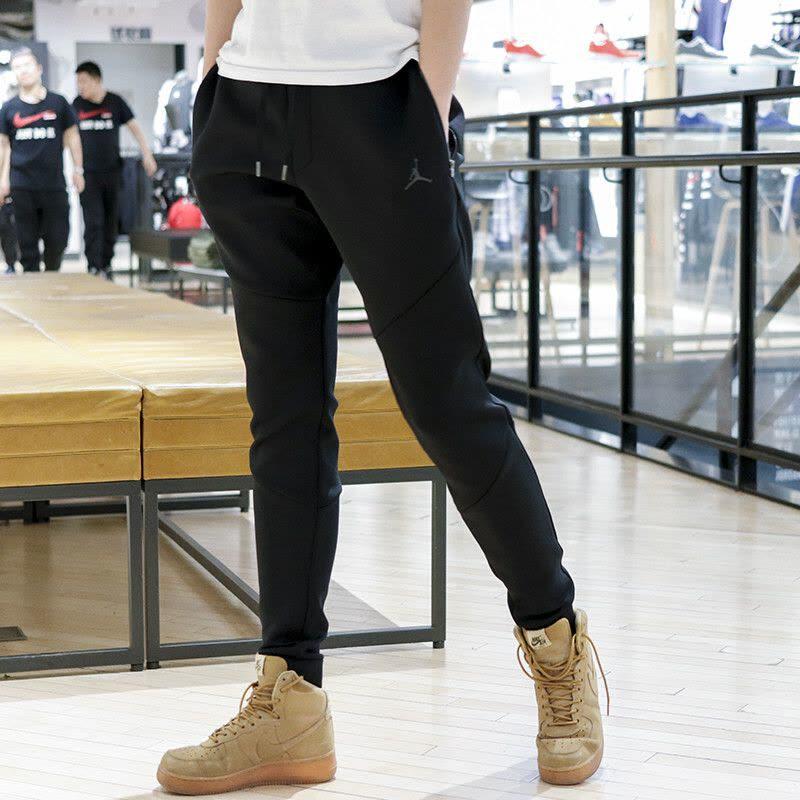 Jordan Solid Color Mid Waist Straight Leg Training Running Joggers Men Bottoms 939947-010