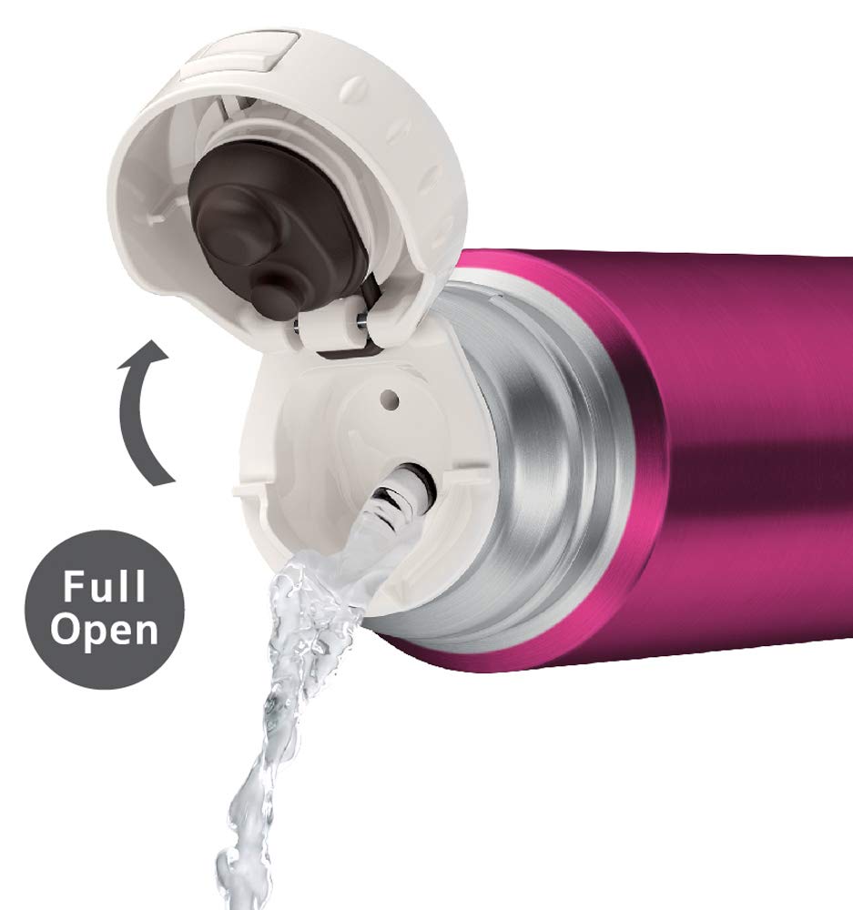 Termos Vattenflaska Rostfritt Stål Slim Flaska Vinröd 350ml BGD FFM-351