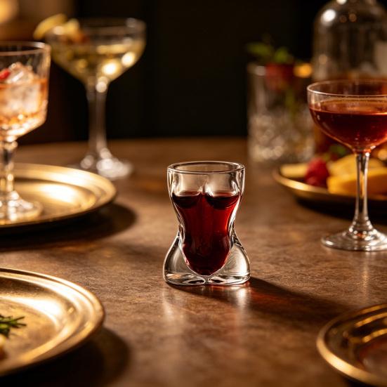 Weinglas Körperkunst Tasse Transparent Dickwandiges Weinglas für Party Whiskey