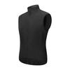 Reflective Cycling Vest with Chest Pocket Windproof Gilet for Running Hiking Biking Black EU Size S