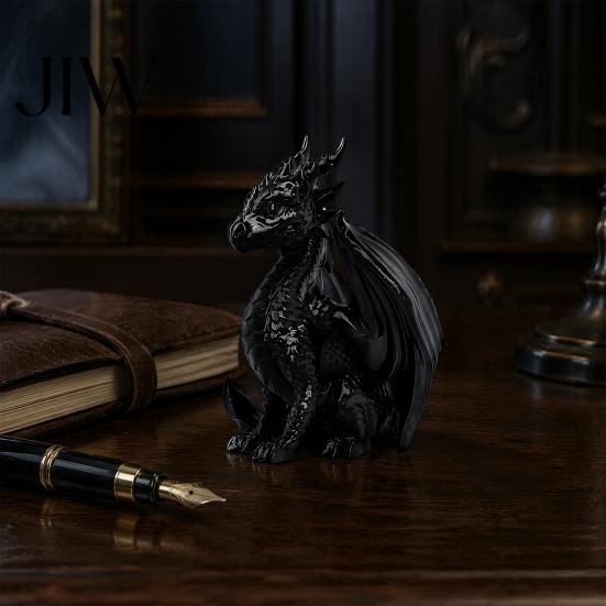 Car Dashboard Accessories 3D Printed Dragon Statue, Winged Figurine, Mythical Creature Gifts for Lovers Sculpture, Home Office Desk Decor, Gift
