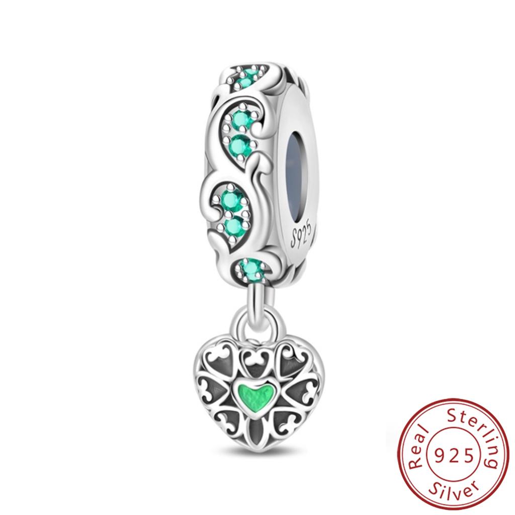 925 Silver Paw Prints Flowers Stars Moon Butterfly Safety Buckle Spacer Beads Fit Bracelets Necklace DIY Jewelry Gifts