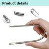 1/50Pcs Spring Drawstring Threader Clip Rope Threading Tool Bendable Drawstring Thread Multi Functional DIY Sewing Accessories