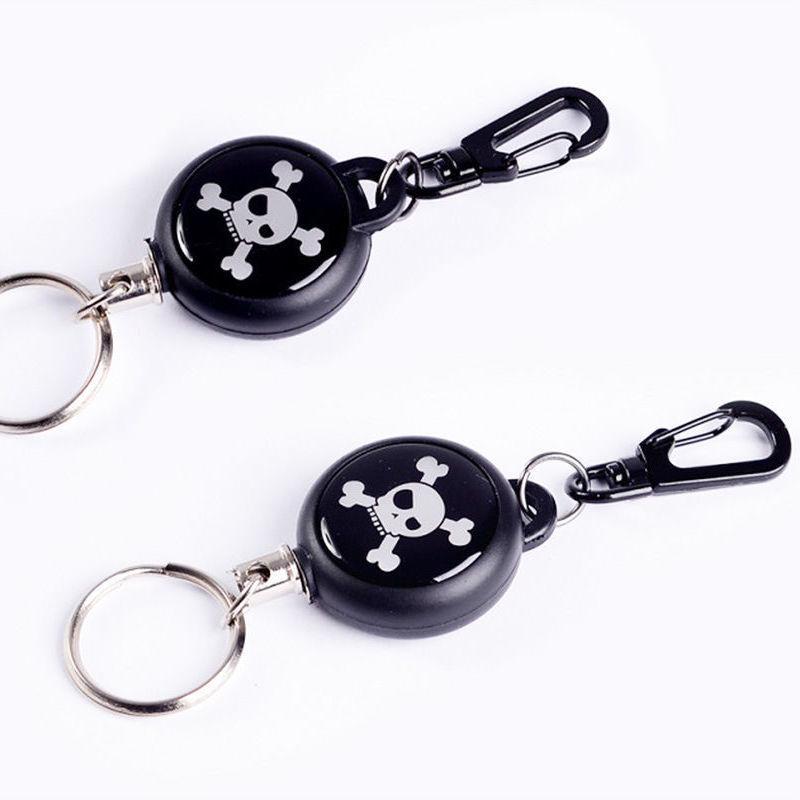 

Двусторонний эпоксидный стальной выдвижной брелок с высоким отскоком - Защита от потери, защита от кражи, для легкого использования