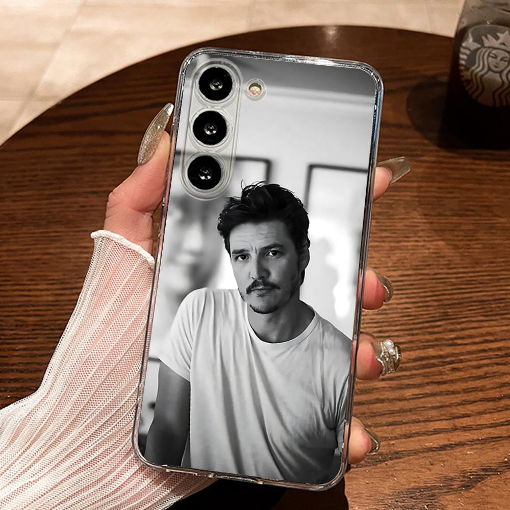 Pedro Pascal Actor Phone Case Silicone For Samsung S30,23,21,22,20 FE lite,S10,9,PIus Note20ultra Soft Transparent