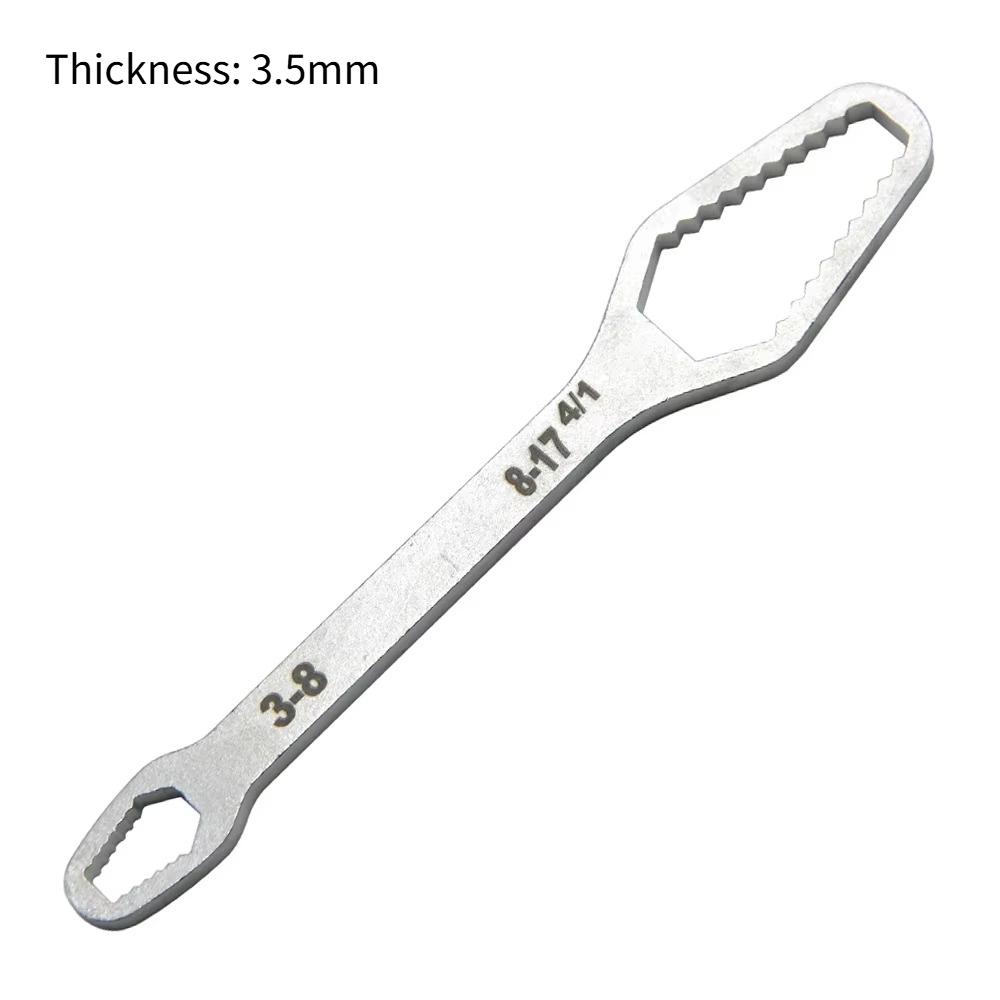 8-22mm 3-17mm Double End Universal Wrench Multifunctional , Self-Tightening Wrench Repair Tools Double Ended Wrench for