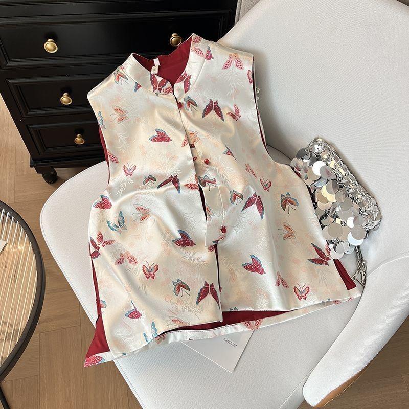 

Весенне-осенний жилет интернет-знаменитости, женский топ, трендовый, с индивидуальностью, новый, с темпераментом, топ M [Recommended below 50kg]