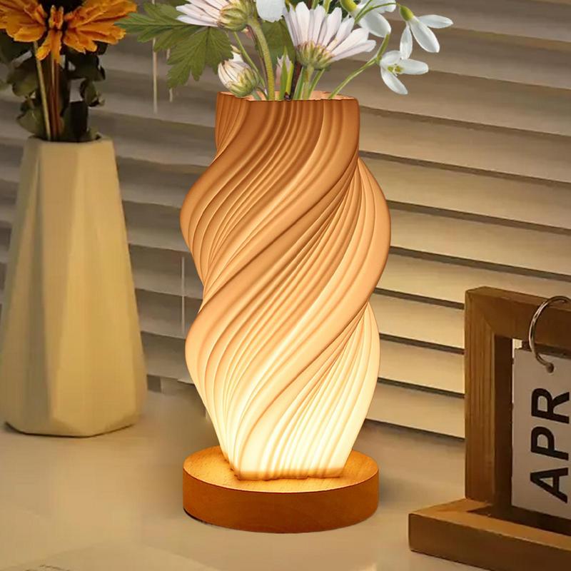 Dimmable Table Lamps For Bedrooms Nightstand Table Bedrooms Lamp Small Table Night Light With 3 Colors 3D Printed Bedside Lamp