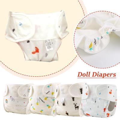 For 17-22inch Doll Adjustable Reusable Diaper Pants Baby Washable Diaper Convenient Leakproof Cloth Diapers