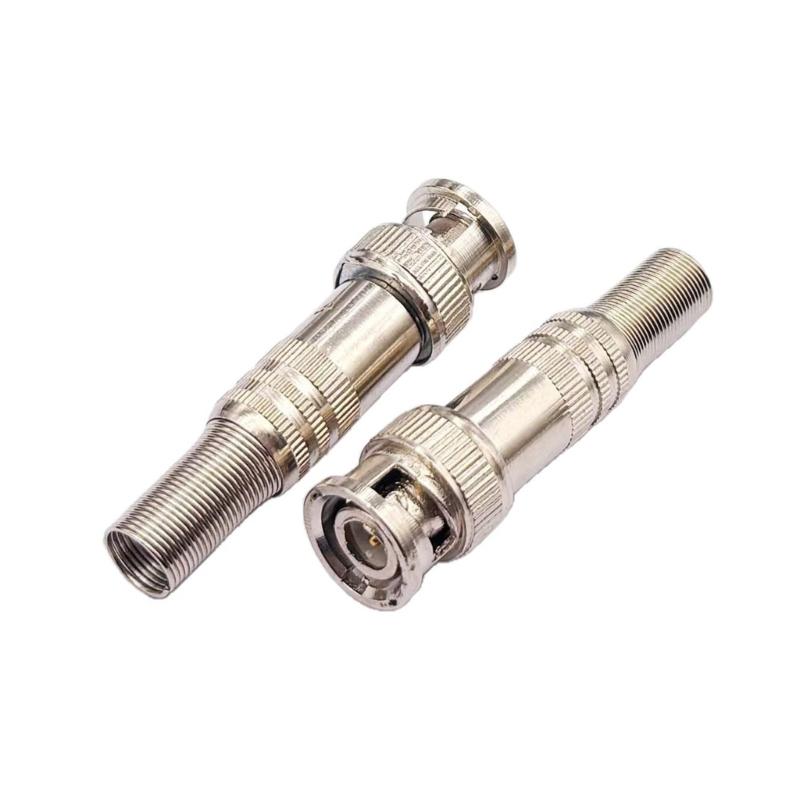 BNCQ9 Plugs High Durability For Security Cameras Featuring Not Need Soldering And Clear Signal Clarity