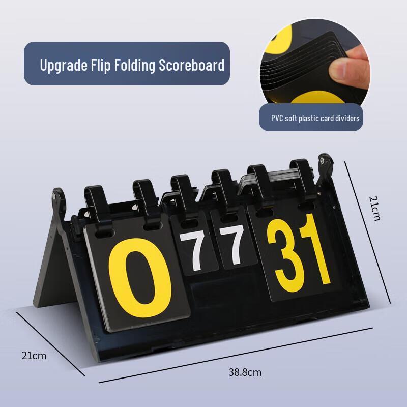 

Jundingying 31-Point Tabletop Flipping Scoreboard (Yellow & Black)