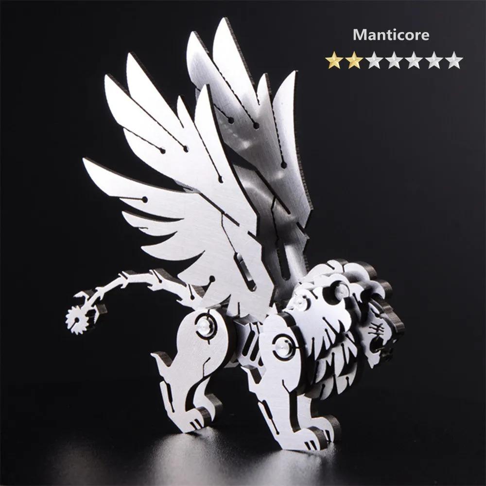 Microworld 3D Metal Animal Puzzle Games Steel Warcraft DIY Kits Detachable Jigsaw Birthday Gifts Toys For Home Decorative