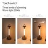 Touch Charging Desk Lamp LED Wireless Desk Lamp 3-speed Dimming Atmosphere Lamp for Camping Hotel Bedroom Decoration Night Light