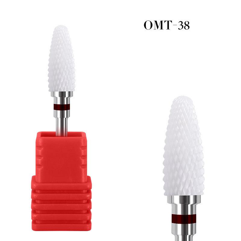 Electric Nail Drill Bit Milling Cutter Ceramic Tungsten Carbide Polishing Grinding Head For Manicure Cutters Nail Art Tools