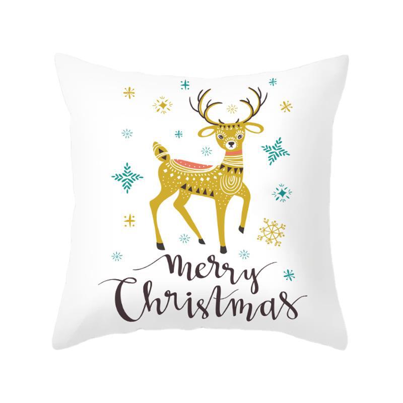 Christmas Pillowcases Homewares Nordic Christmas Cartoon Digital Print Pillowcases