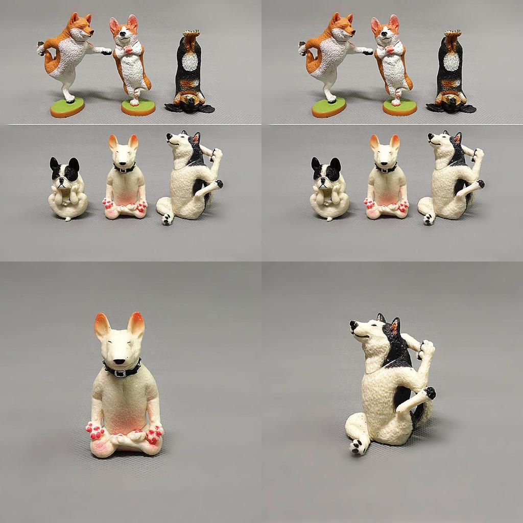 Bulldog Pvc Figurine With Realistic Animal Design For Home Decor And Gift