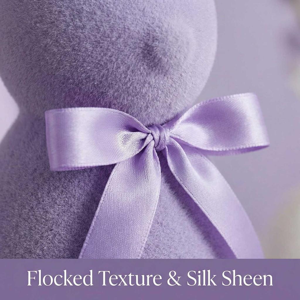 Wielkanocne ozdoby flokowania pluszowy króliczek wiosenna dekoracja scena aranżacja prezent