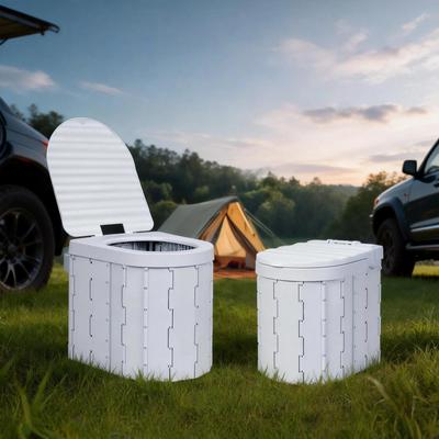 Přenosné skládací WC, Nouzové mobilní WC pro cesty autem, Lehké a skládací, Vhodné pro samořídící výlety a venkovní kempování