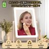 2025 Neueste Wiederaufladbare Schauspielerin Tischleuchte Beleuchteter Make-up Hollywood Spiegel 10x LED Drei-Farb-Beleuchtung Stufenlos Einstellbar Rotation USB Beliebt