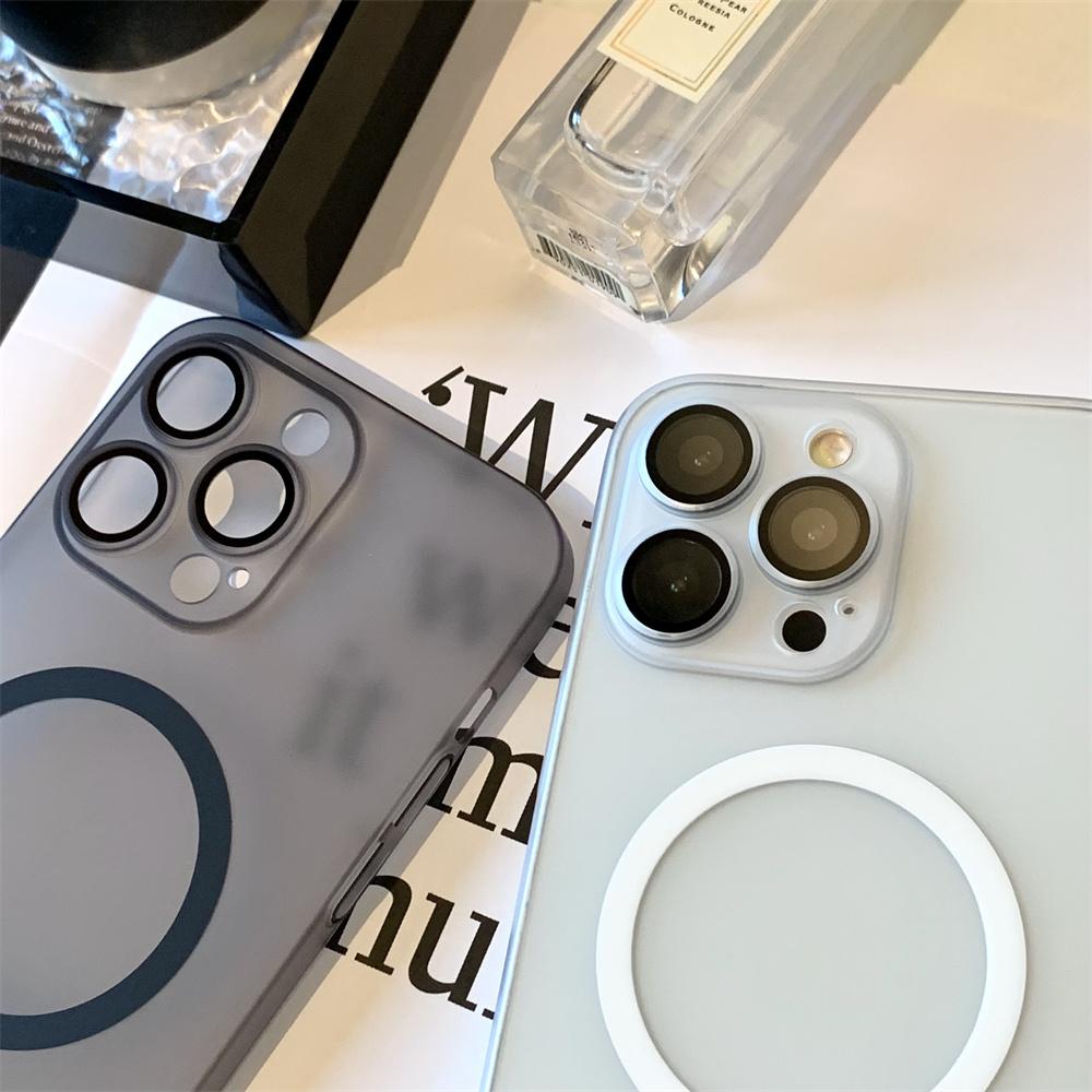 Luxury Matte Ultra-Thin for Magsafe Magnetic Case For iPhone 16 15 14 13 12 11 Pro Max Plus PC Translucent Wireless Charge Cover