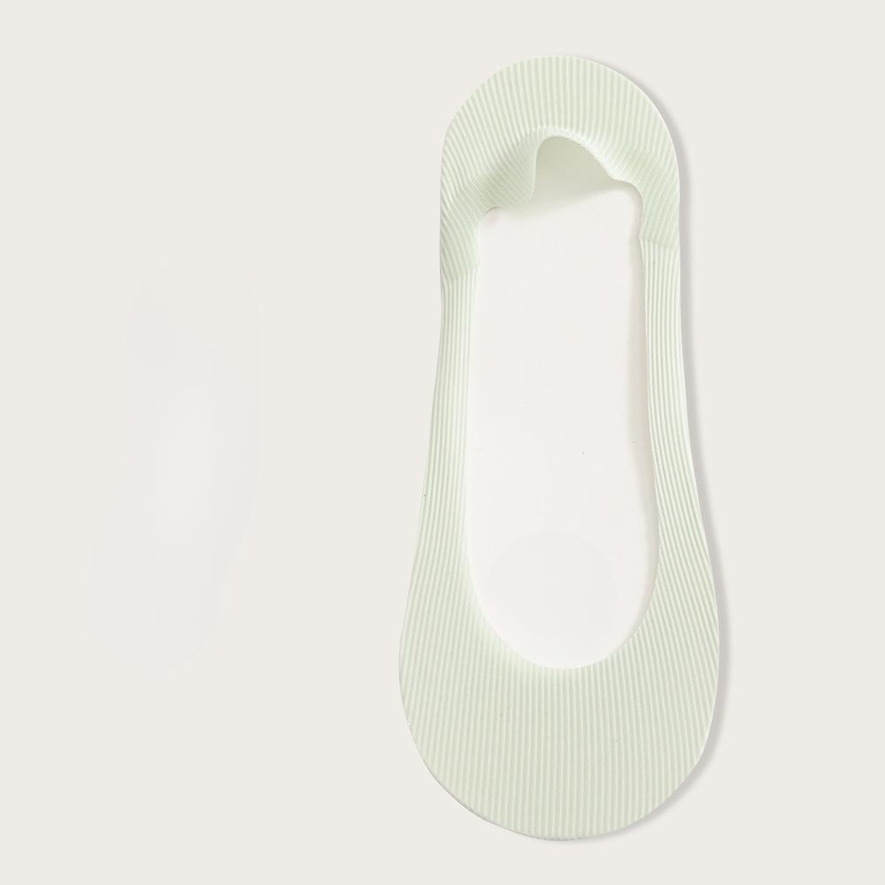 Women's Summer Thin Cotton Bottom Invisible Silicone Non Slip Heel Shallow Mouth Boat Socks