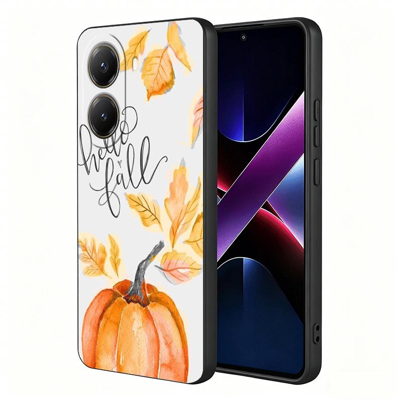 Pumpkin Happy Fall Autumn Soft Phone Case for Xiaomi Poco X5 X6 X7 X8 Pro Max X3 F7 F8 Ultra M8 M7 M6 M5 Redmi 15 15C 14C 13C 12