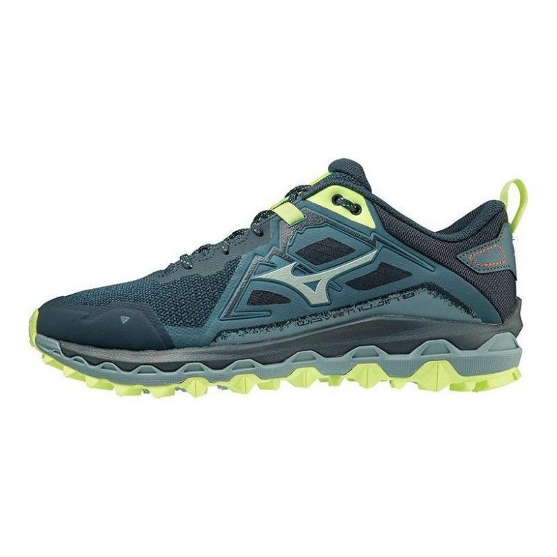 Mizuno Wave Mujin 8 Men s Low-Top Trail Running Shoes Blue-Green J1GJ217027 44