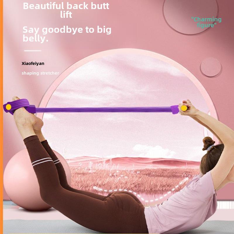 Elastisches Yoga-Seil mit vier Rohren für Ganzkörper-Stretching und Sit-Ups