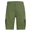 Men's Summer Multi-Pocket Cargo Shorts Casual Summer Hiking Shorts Elastic Waist Shorts