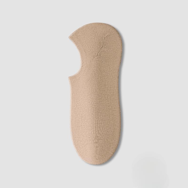 Men's Summer Thin Invisible with Cotton Deodorant Sweat Absorption Antibacterial Breathable Socks