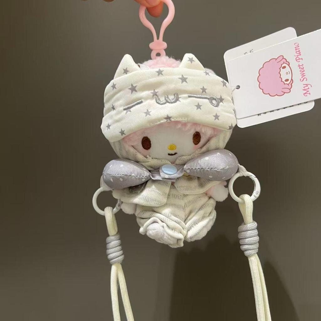 Sanrio My Melody Little Sheep Piano Plush Keychain Ornament Gift