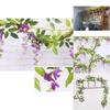 Lifelike 2x Artificial Wisteria Flower Vine With Stunning Colors For Home Decor