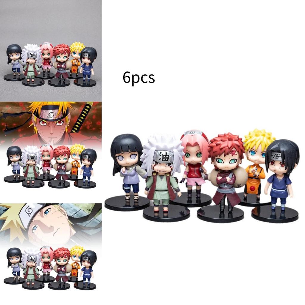 Collectible 9.5cm Naruto Pvc Figures Including Naruto Hinata Jiraiya And Gaara Characters