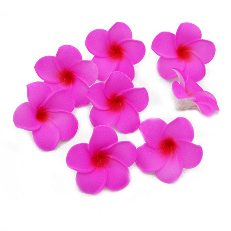10Pcs/lot Plumeria Hawaiian PE Foam Frangipani Artificial Flower Headdress Flowers Egg Flowers Wedding Decoration Party Supplies