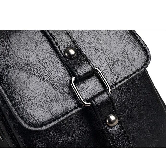 Geöltes Leder Retro Crossbody Handytasche für Damen