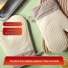 In-Stock Beige Silicone Anti-Scald Non-Slip Cotton-Padded Heat-Resistant Gloves for Microwave and Baking