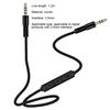 Audio Cable 1.2m Gold Plated Plug Volume Control 3.5mm Male to Male AUX Cord with Mic for Car Speaker