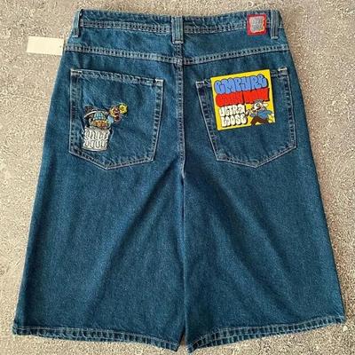 GLYDE Amerikanische Gerade Hosen Herren und Damen Universelle Jeans Street Fashion Vielseitige Shorts Personalisierte Harajuku Hip Hop Kleidung