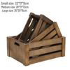 Vintage Weathered Wooden Slat Display Box for Decorative Props and Weddings