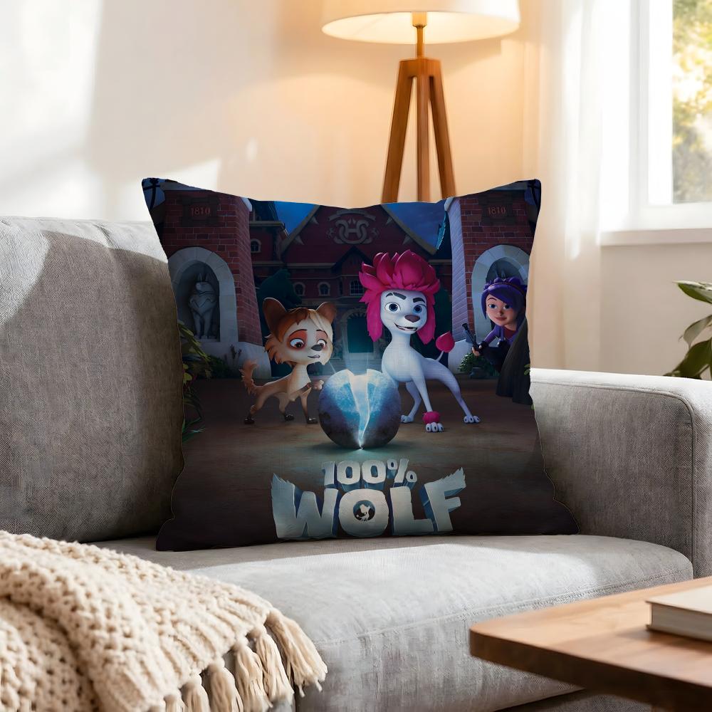 Movie Wolf Cushion Cover Pcs Decorative Covers Soft Cushion Case for Sofa Couch Decor x x Pillowcases