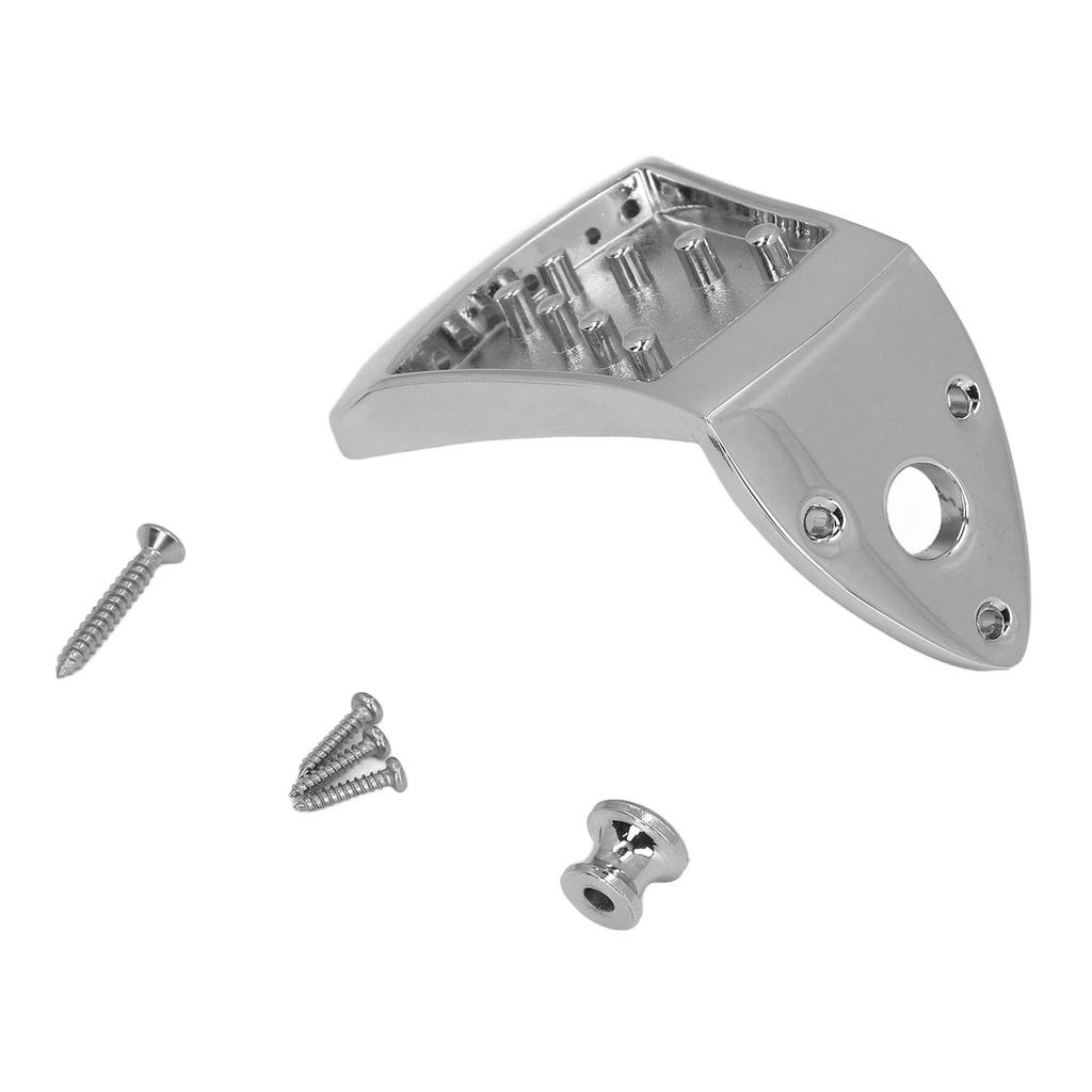8 String Mandolin Tailpiece with Belt Buckle and Screws Metal Tailpiece Replacement Stringed Musical