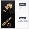 SEAMETAL Spray Nozzle Brass Water Gun High Pressure Direct Spray Quick Connect Adjustable Watering Gun Home Garden Sprinkler