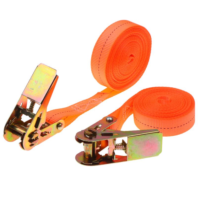Heavy Duty Ratchet Tie Down Straps High Tensile Webbing Rustproof Metal Buckle for Camping Gear Securing