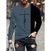 2025 3D Wolf Print Men's Round-neck T-shirt Street-style Men's Long-sleeved T-shirt Autumn-winter Daily Casual Men's Warm Top