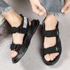 Men's Sandals Indoor and Outdoor Beach Shoes Thick Bottom Soft and Comfortable Flat Sandals Indoor and Outdoor Ventilate New