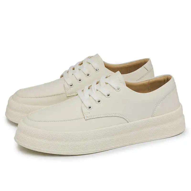 Fashion Playform Height Up Boots Models Men Flats White Shoes Casual Man Sneakers Man Summer Sports Excercise Comfortable Beskete
